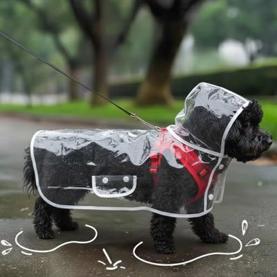 imperméable pour chien avec capuche