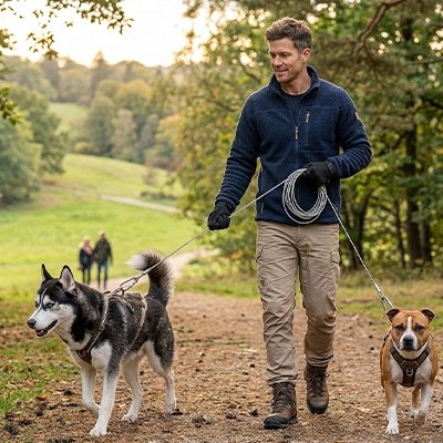 laisse chien double contrôle individuel