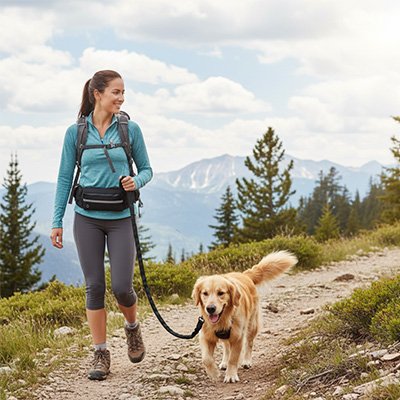 laisse chien main libre attache ceinture