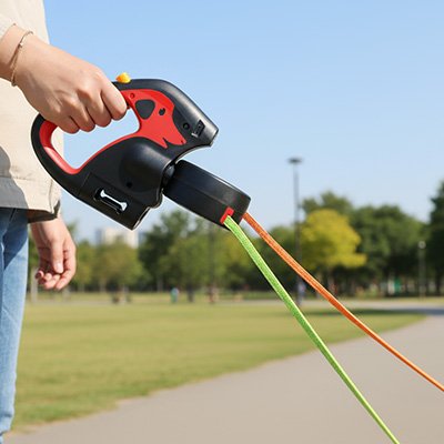 laisse double chien nylon résistante