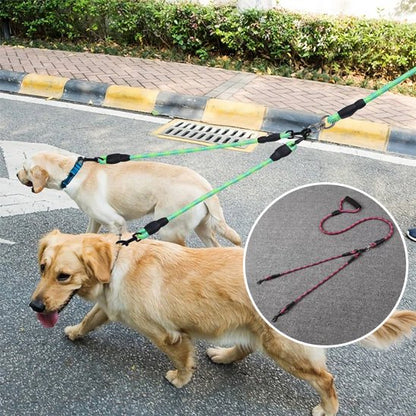 laisse double pour chien confort promenade