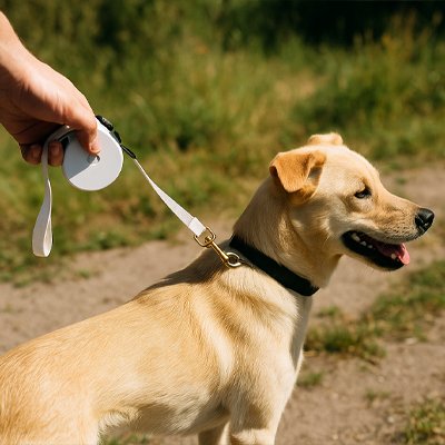 laisse enrouleur portable pour chien