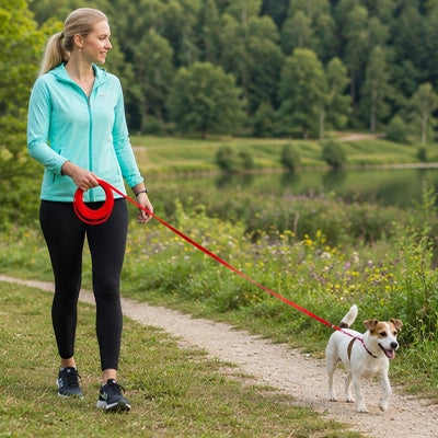 laisse longe pour chien entrainement extérieur