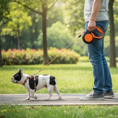 laisse pour chien enrouleur contrôle facile