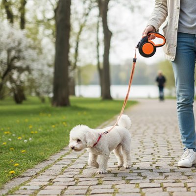 laisse pour chien enrouleur sécurité promenade