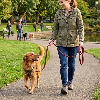 longes chien pour éducation en extérieur