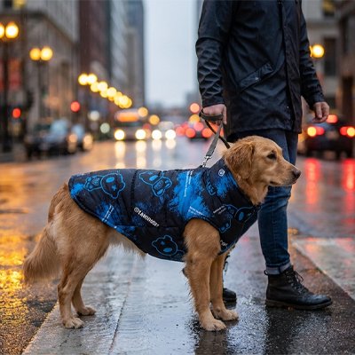 manteau chien chaud pour promenade hiver