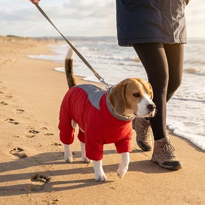manteau chien hiver imperméable coupe vent