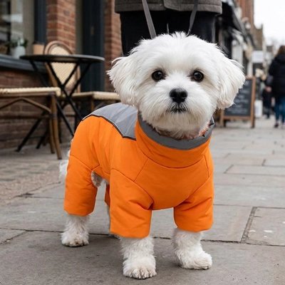 manteau chien hiver promenade temps froid