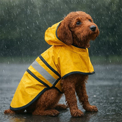 manteau chien imperméable pluie réfléchissant