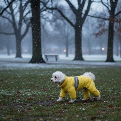 manteaux chien polaire réfléchissant