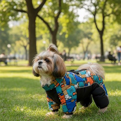 manteaux chien zip dos chaud