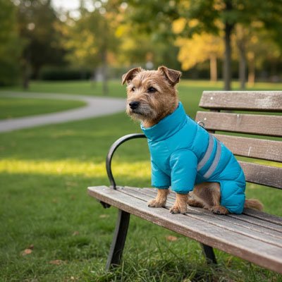 manteaux pour chiens fermeture éclair réfléchissant