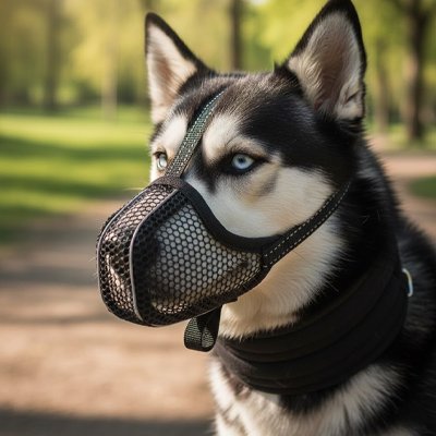 museliere chien anti morsure maille confort
