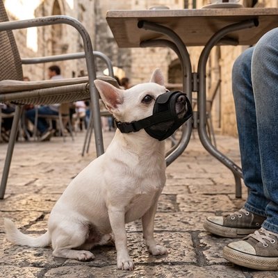 museliere petit chien maille respirante