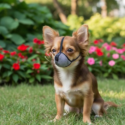 muselière petit chien respirant ajustable