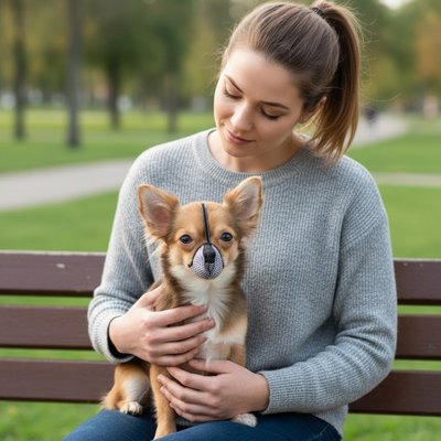 muselière petit chien sécurité ajustable