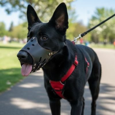 museliere pour chien entrainement contrôle morsure