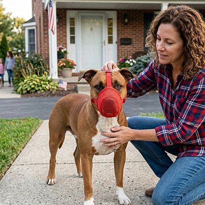 muselière pour chien maille respirante