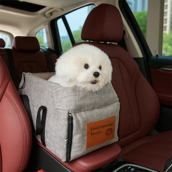 petit chien dans sac de transport pour chien