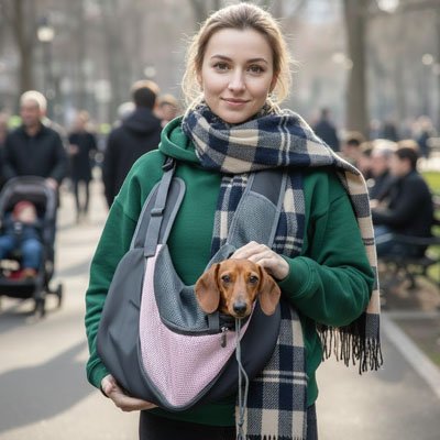 petit sac de transport pour chien bandoulière ajustable