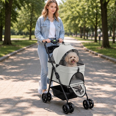 pousette chien transport chien facile