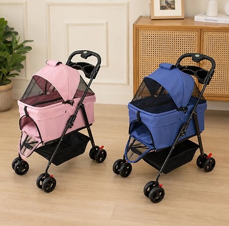pousette pour chien pliable pratique