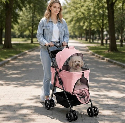 pousette pour chien sortie extérieure