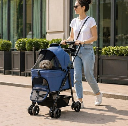 pousette pour chien transport sécurisé