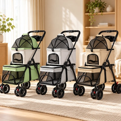 poussette a chien double panier confort