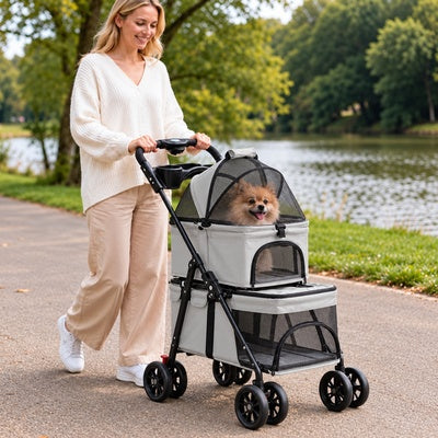 poussette a chien pour balade extérieure