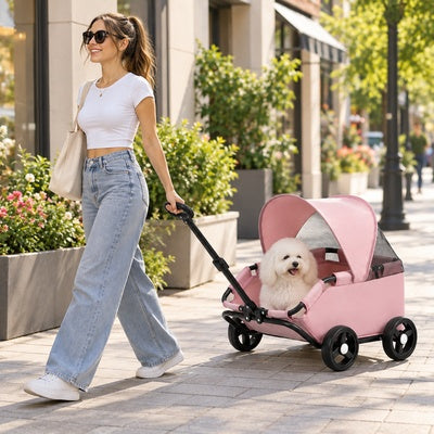 poussette pour petit chien balade facile