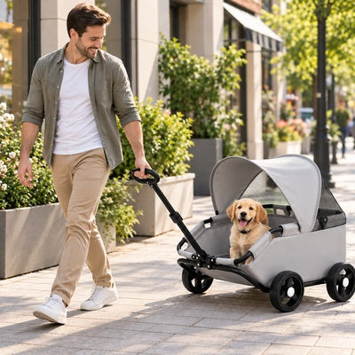 poussette pour petit chien confortable