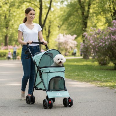 poussettes pour chiens confortables pour sorties