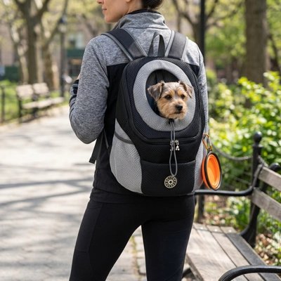 sac a dos chien maille respirante