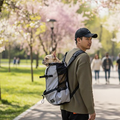 sac à dos pour chien portage sécurisé respirant
