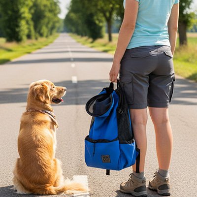sac à dos pour chien randonnée confortable 