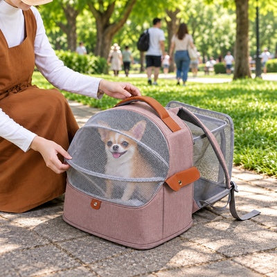 sac a dos pour transporter chien au parc