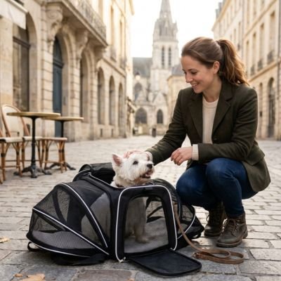 sac de transport chien léger pliable
