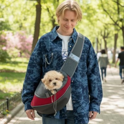sac de transport petit chien design moderne
