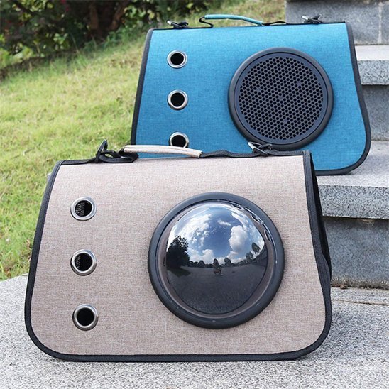 Sac de transport pour chien avec deux types d'aérations 