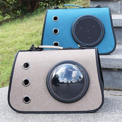 Sac de transport pour chien avec deux types d'aérations 