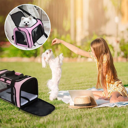 sac pour chien transport fermeture zip