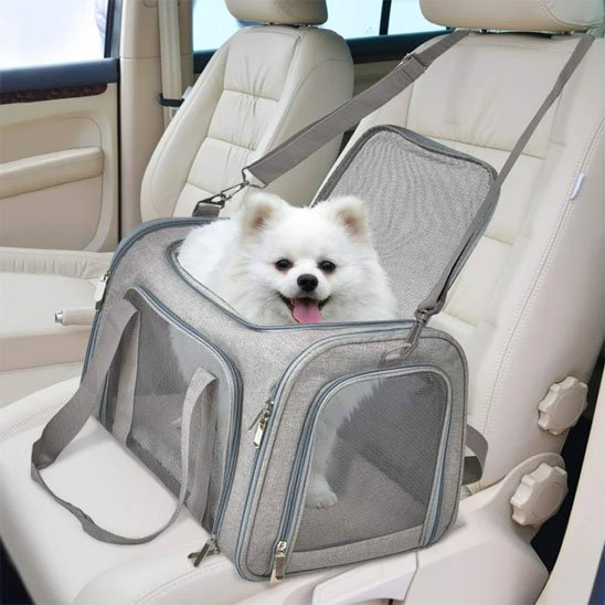sac transport de chien pratique extérieur