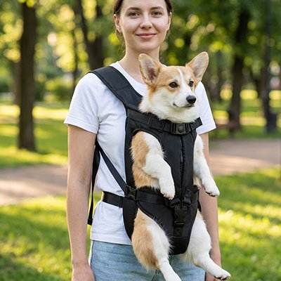sac transport pour chien bretelles rembourrées confort