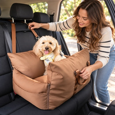 siege auto pour chien 10 kg installation voiture