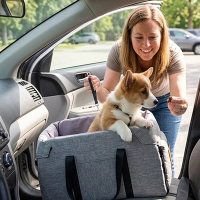 siège auto pour chien confortable voiture
