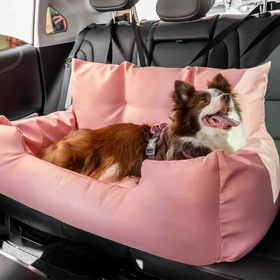 siege auto pour grand chien rose confort