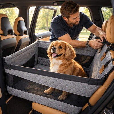 siège de voiture pour chien jusqu'à 10 kg espace confortable