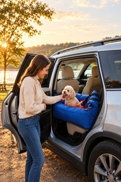 siege voiture pour chien jusqu'a 10 kg départ voyage